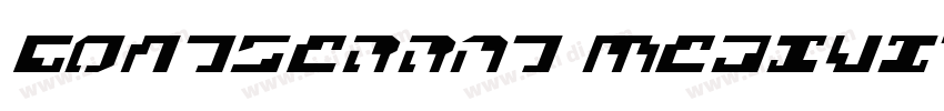 Gontserrat MediuItal字体转换
